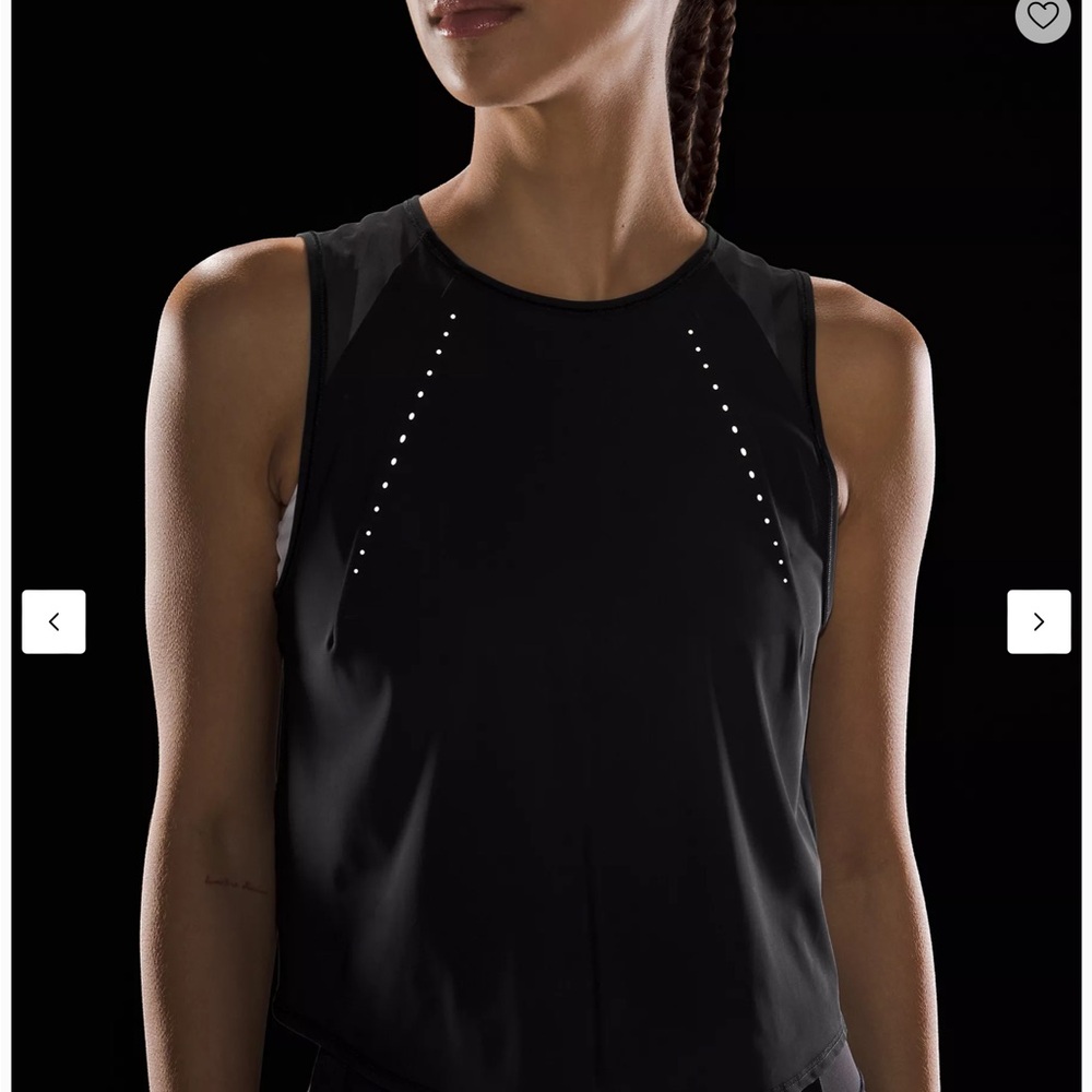 Lululemon sculpt cropped tank top black